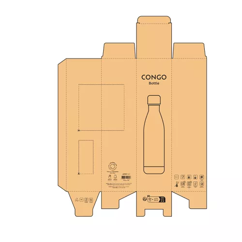 Congo Bottle ezüst 