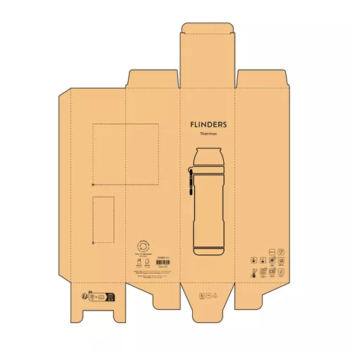 Flinders Thermos Fekete 