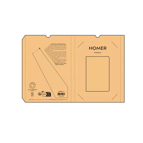Homer Notebook bézs 