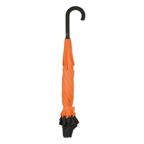 ⌀105cm/23″ kifordítható esernyő, hajlított markolat.  