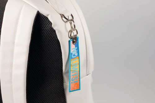4 szín kolor nyomtatott címkés kulcstartó dupla kulcskarikával  
