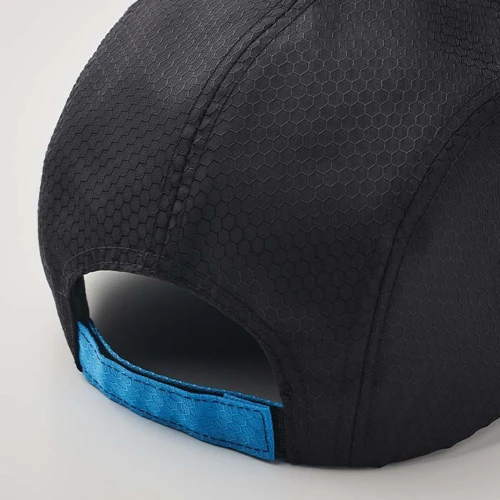 5 paneles, méhsejt mintás poliészter sportsapka.  