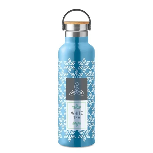 750 ml-es, egyedi Pantone színű, duplafalú rozsdamentes acél palack.  