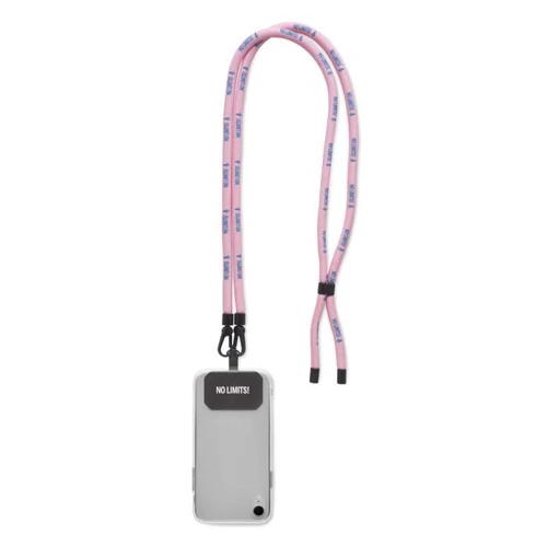 ⌀8mm, 4 szín kolor, poliészter, keresztpántos, zsinóros telefontartó.  