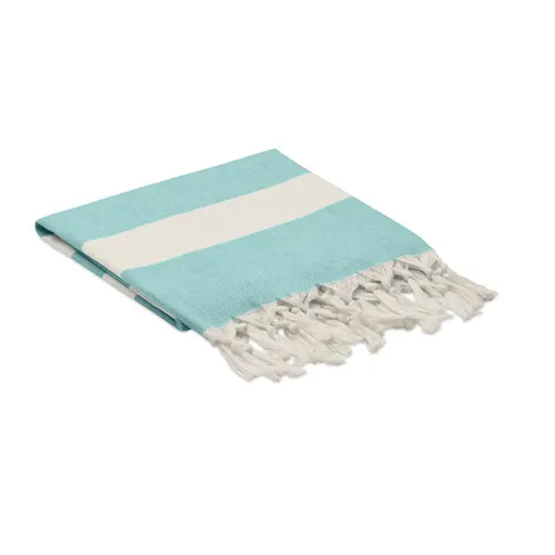 AGOURA Hamam törölköző/takaró 140 g turkiz 