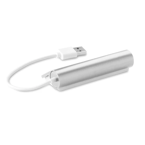 ALUHUB 4 portos USB elosztó Matt Ezüst 