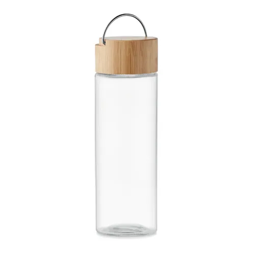 AMELAND Palack bambuszfedéllel, 500 ml Áttetsző 