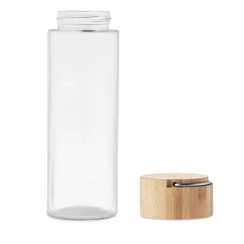 AMELAND Palack bambuszfedéllel, 500 ml Áttetsző 