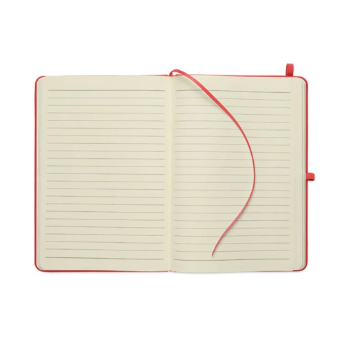 ARCOLOOP A5 újrahasznosított PU notesz Piros 