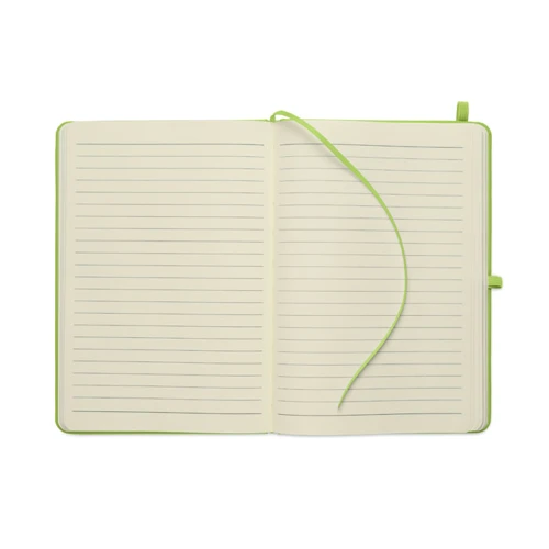 ARCOLOOP A5 újrahasznosított PU notesz Lime 
