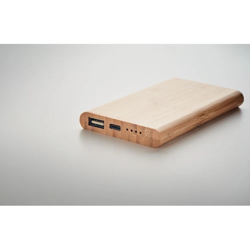 ARENAPOWER C 4000 mAh bambusz powerbank Fa 