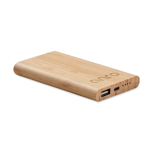 ARENAPOWER C 4000 mAh bambusz powerbank Fa 