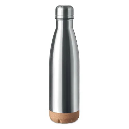 ASPEN CORK Duplafalú palack 500 ml Matt Ezüst 