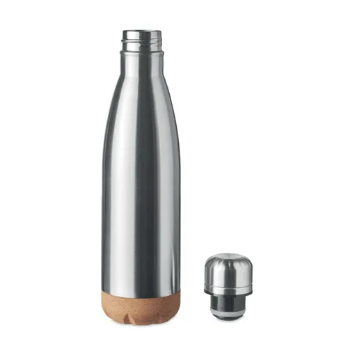ASPEN CORK Duplafalú palack 500 ml Matt Ezüst 