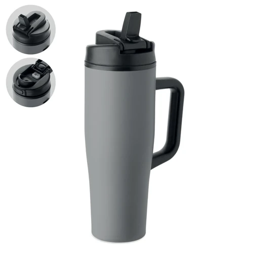 ATLANTA Duplafalú pohár 900 ml Szürke 