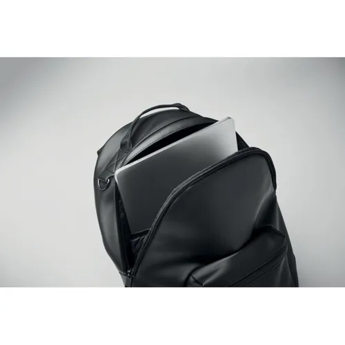 BAI BACKPACK 15 colos PU laptop hátizsák Fekete 