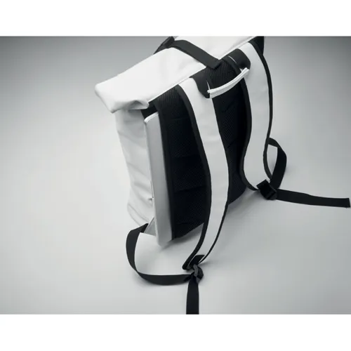 BAI ROLL PU roll top laptop hátitáska Fehér 