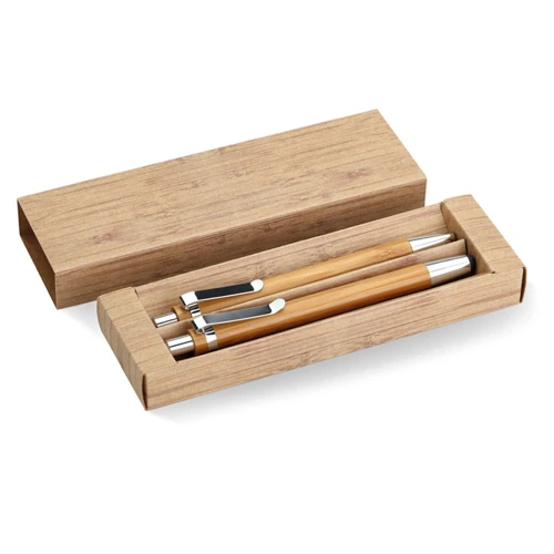 BAMBOOSET Bambusz toll és ceruza szett Fa 