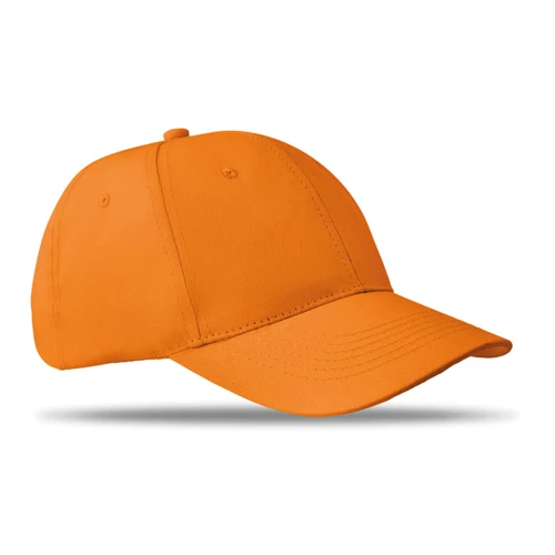 BASIE APOLLO 6 panel baseball sapka 160g/m² Narancssárga 