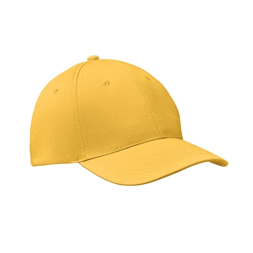 BASIE APOLLO 6 panel baseball sapka 160g/m² Sárga 