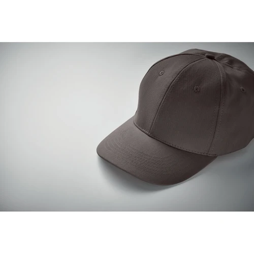 BASIE APOLLO 6 panel baseball sapka 160g/m² sötét szürke 