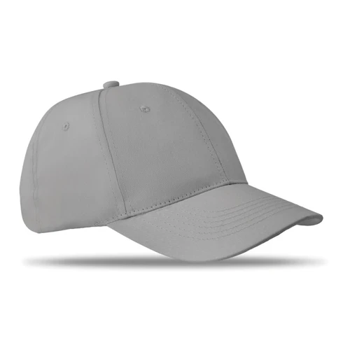 BASIE APOLLO 6 panel baseball sapka 160g/m² Szürke 