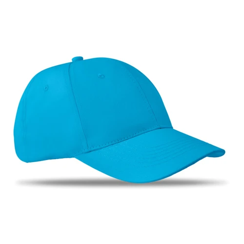 BASIE APOLLO 6 panel baseball sapka 160g/m² turkiz 