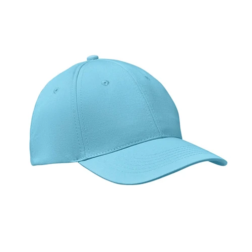 BASIE APOLLO 6 panel baseball sapka 160g/m² világoskék 