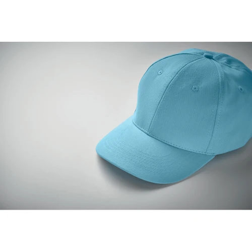 BASIE APOLLO 6 panel baseball sapka 160g/m² világoskék 