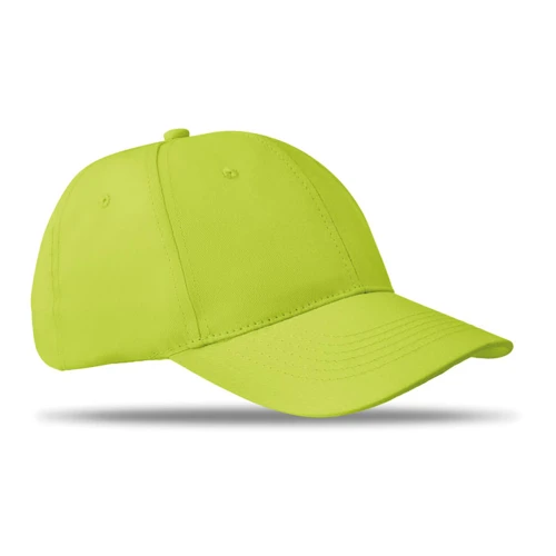 BASIE APOLLO 6 panel baseball sapka 160g/m² világoszöld 