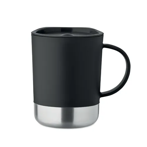 BEAKER Szimplafalú bögre 300 ml Fekete 