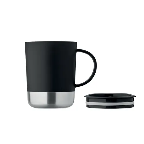 BEAKER Szimplafalú bögre 300 ml Fekete 