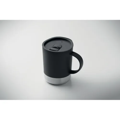 BEAKER Szimplafalú bögre 300 ml Fekete 