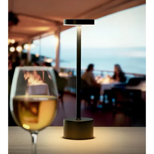BISTRO Alumínium asztali lámpa Fekete 