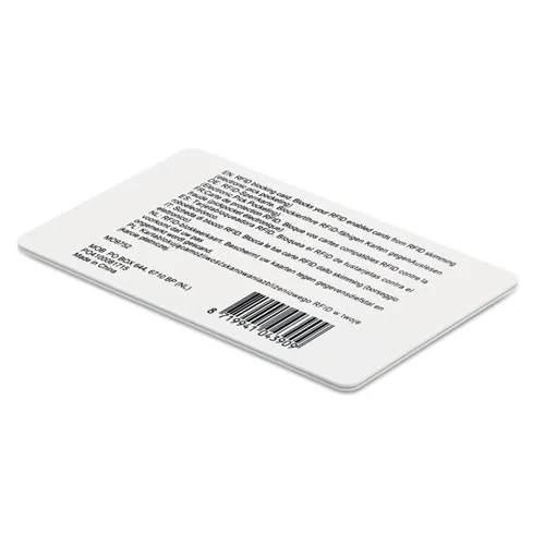 BLOCKING RFID blokkoló kártya Fehér 