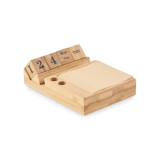 BOOTOP Bambusz asztali öröknaptár Barna 