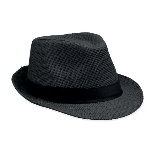 BOOWIE Papír szalmakalap Fekete 