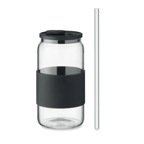 BOROSIP Boroszilikát pohár 550 ml Fekete 