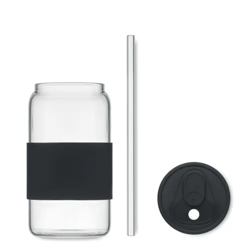 BOROSIP Boroszilikát pohár 550 ml Fekete 