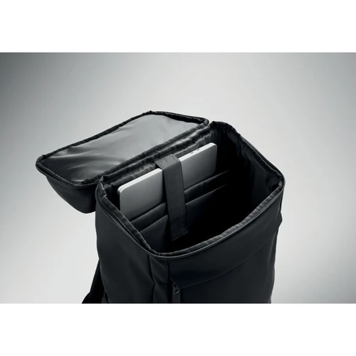 BOULDER 15 colos PU laptop hátizsák Fekete 