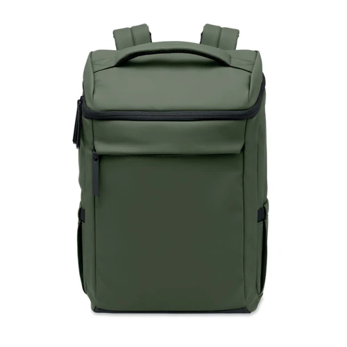 BOULDER 15 colos PU laptop hátizsák Sötétzöld 