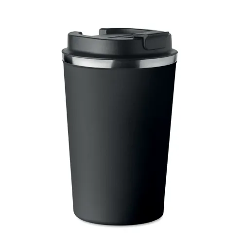 BRACE Duplafalú pohár, 350 ml Fekete 