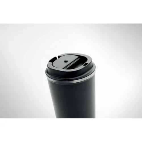 BRACE Duplafalú pohár, 350 ml Fekete 