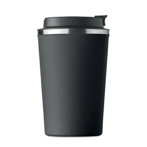 BRACE Duplafalú pohár, 350 ml Fekete 