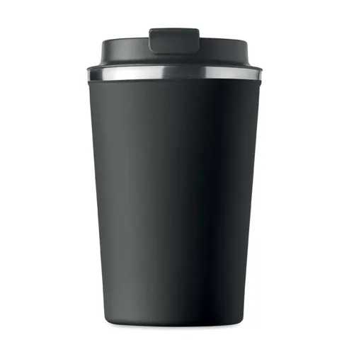 BRACE Duplafalú pohár, 350 ml Fekete 