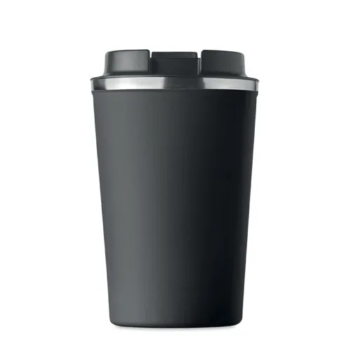 BRACE Duplafalú pohár, 350 ml Fekete 