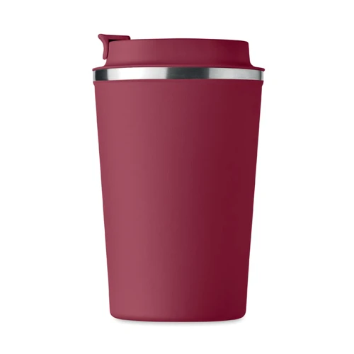 BRACE Duplafalú pohár, 350 ml Bordó 