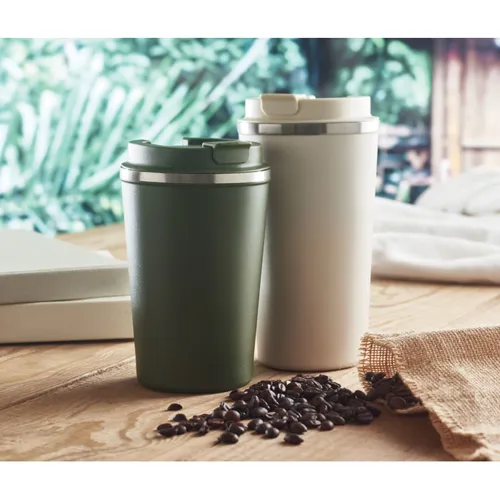 BRACE Duplafalú pohár, 350 ml Sötétzöld 