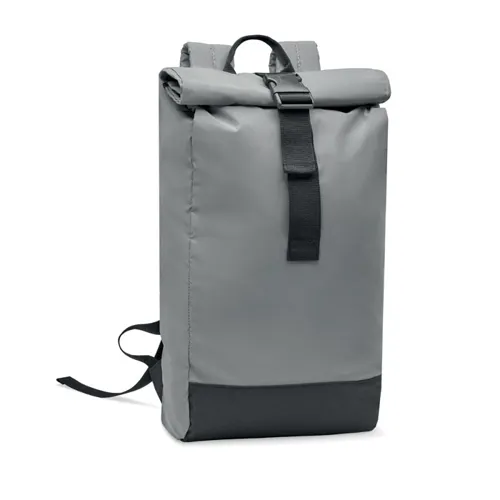 BRIGHT ROLLPACK Fényvisszav. roll top hátizsák Matt Ezüst 