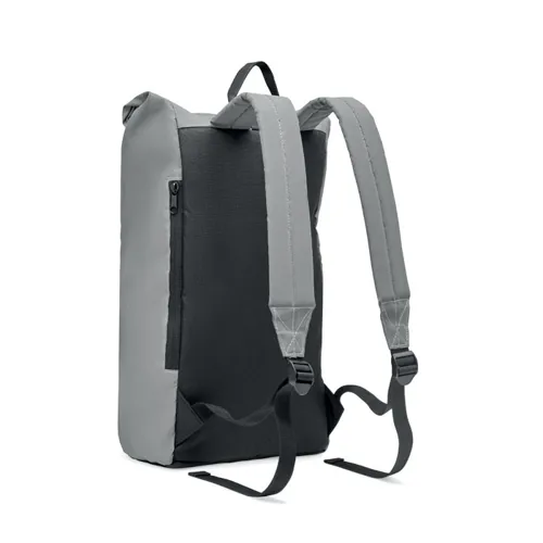 BRIGHT ROLLPACK Fényvisszav. roll top hátizsák Matt Ezüst 